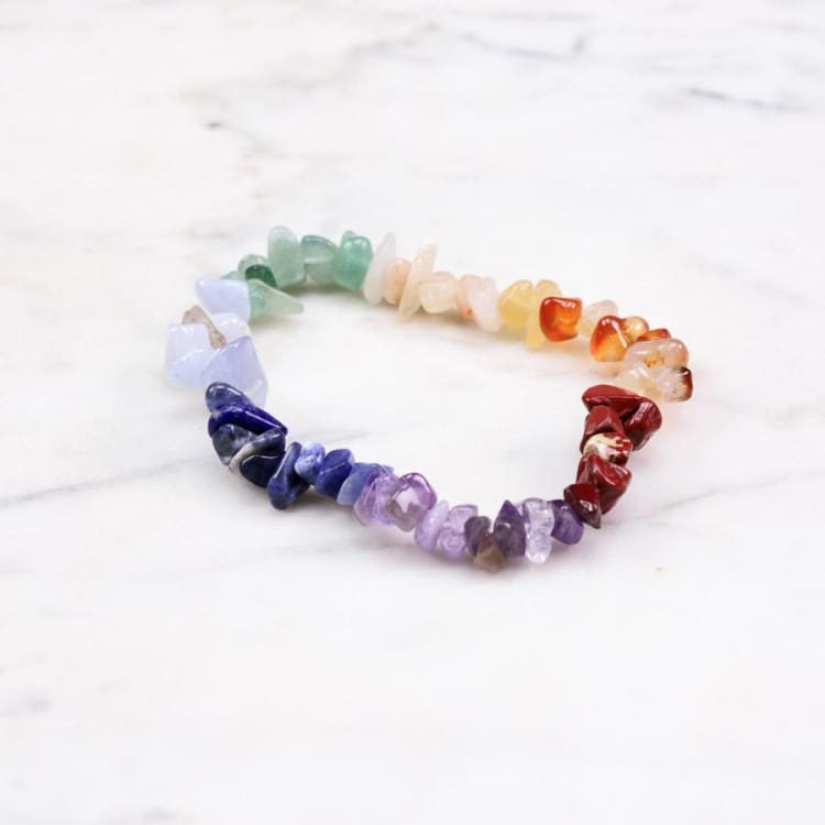 Bracelet baroque 7 chakras - Bracelet en pierre 7 chakras