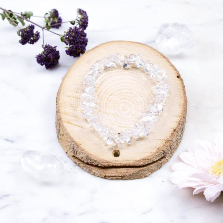 Bracelet Baroque en Cristal de Roche - bracelet en Cristal de Roche