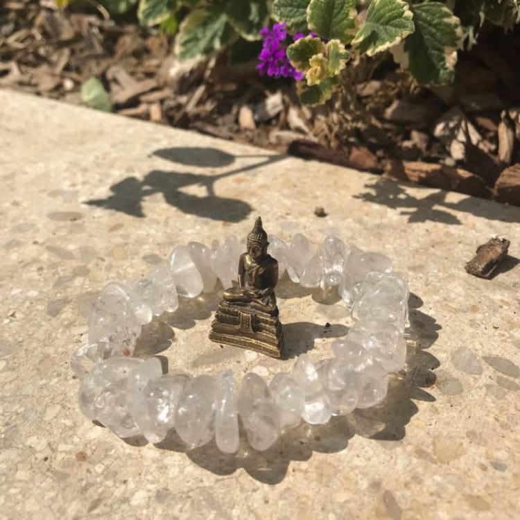 Bracelet Baroque en Cristal de Roche - bracelet pierre cristal de Roche