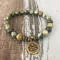 Bracelet Bouddha En Turquoise Africaine - Lotus / 18Cm - Bracelet