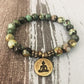 Bracelet Bouddha En Turquoise Africaine - Bouddha / 18Cm - Bracelet