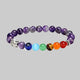 Bracelet Bouddha Les 7 Chakras - Violet - Bracelet