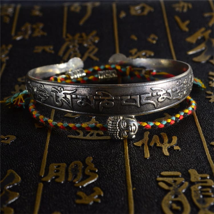 Bracelet bouddhiste 2 pièces avec amulette mantra - Bracelet