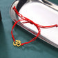 Bracelet bouddhiste avec symbole OM - Rouge - Bracelet