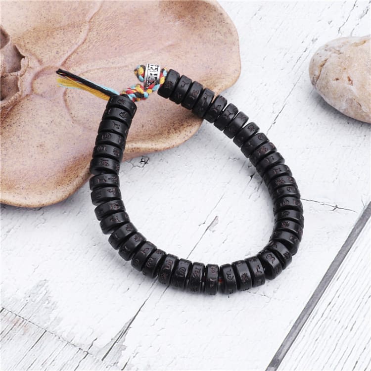 Bracelet bouddhiste tibétain à Six caractères - Bracelet