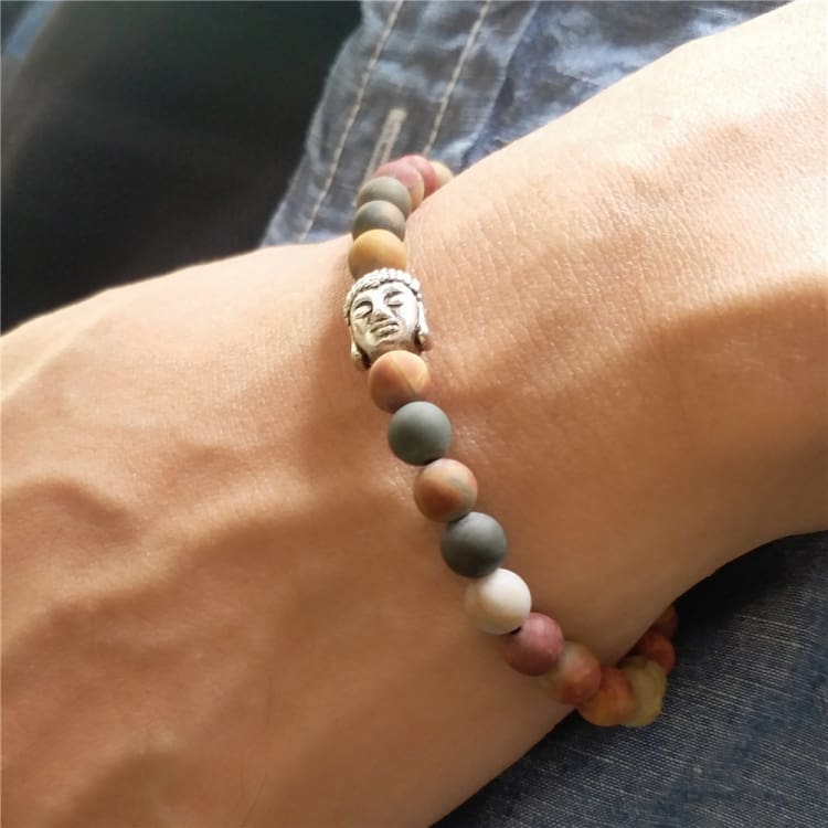 Bracelet bouddhiste tibétain avec perles zen - Bracelet
