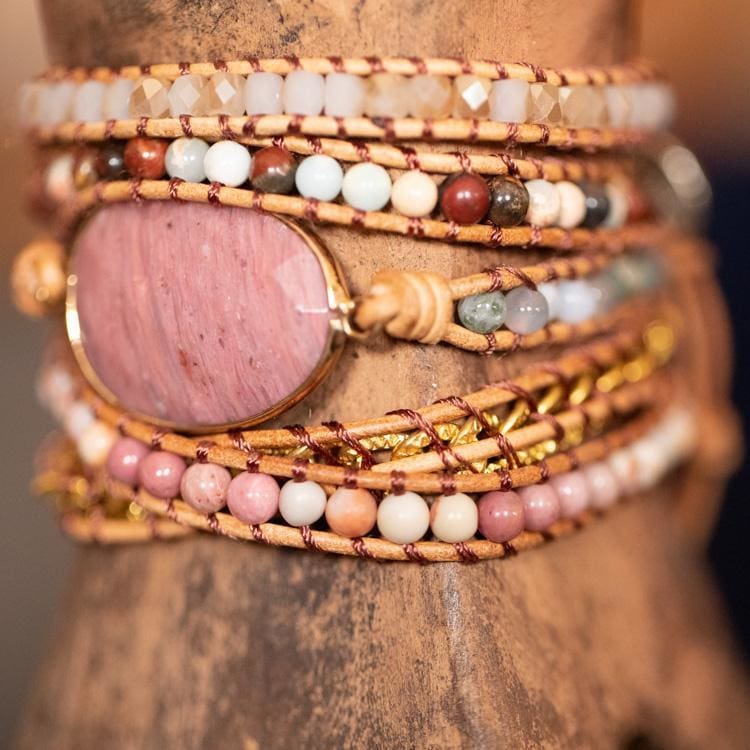 Bracelet d’amour en rhodonite - Bracelet