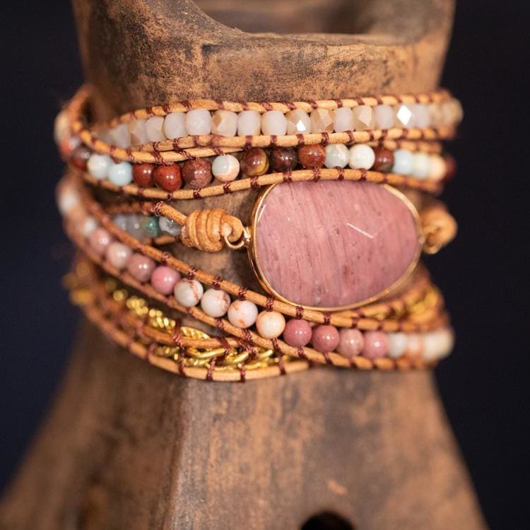 Bracelet d’amour en rhodonite - Bracelet