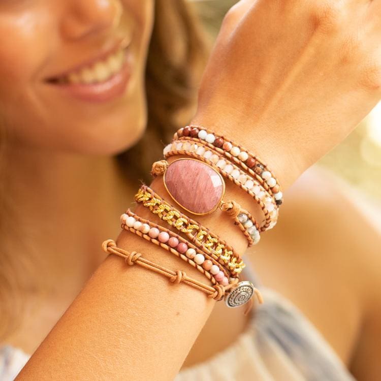Bracelet d’amour en rhodonite - Bracelet