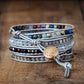 Bracelet de bonheur en quartz arc-en-ciel - Bracelet en pierre