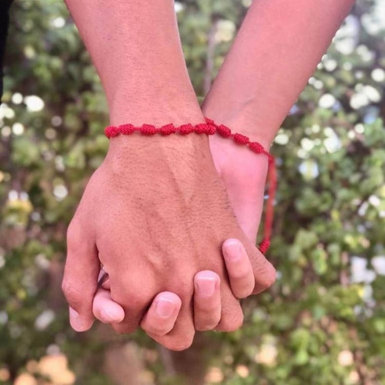 Bracelet de chance tibétain au 7 nœuds