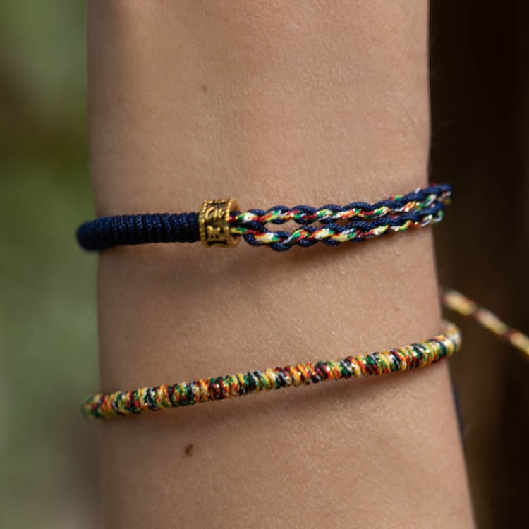 Bracelet de chance tibétain multicolore - Bracelet Image