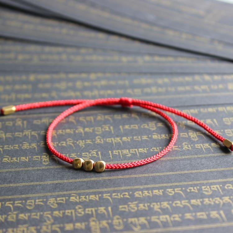 Bracelet de Chance Tibétain Perle de Cuivre - Bracelet