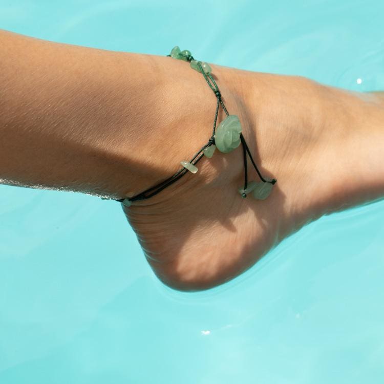 Bracelet de Cheville «Emotions» - Equilibre - Aventurine - Bracelet
