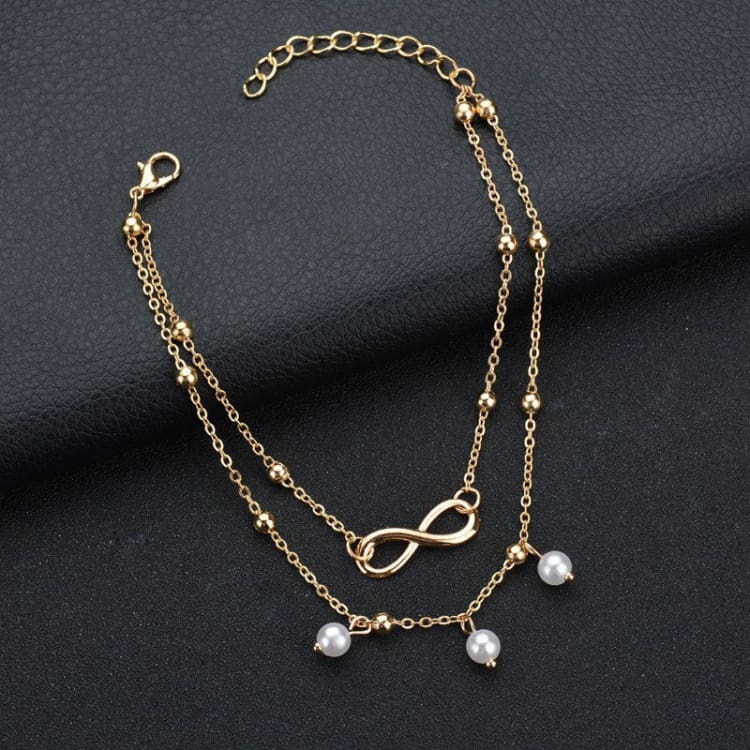 Bracelet de cheville retro 2 pièces - Or - Bracelet