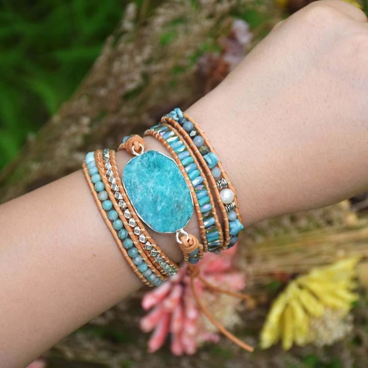 Bracelet de la douceur en Amazonite - Bracelet en pierre Amazonite