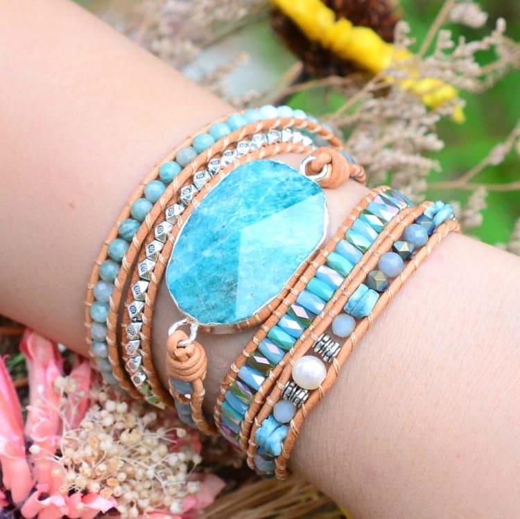 Bracelet de la douceur en Amazonite - Bracelet de l'Amazonite
