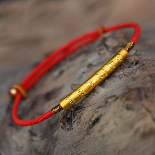 Bracelet tressé des 6 mots - Bracelet