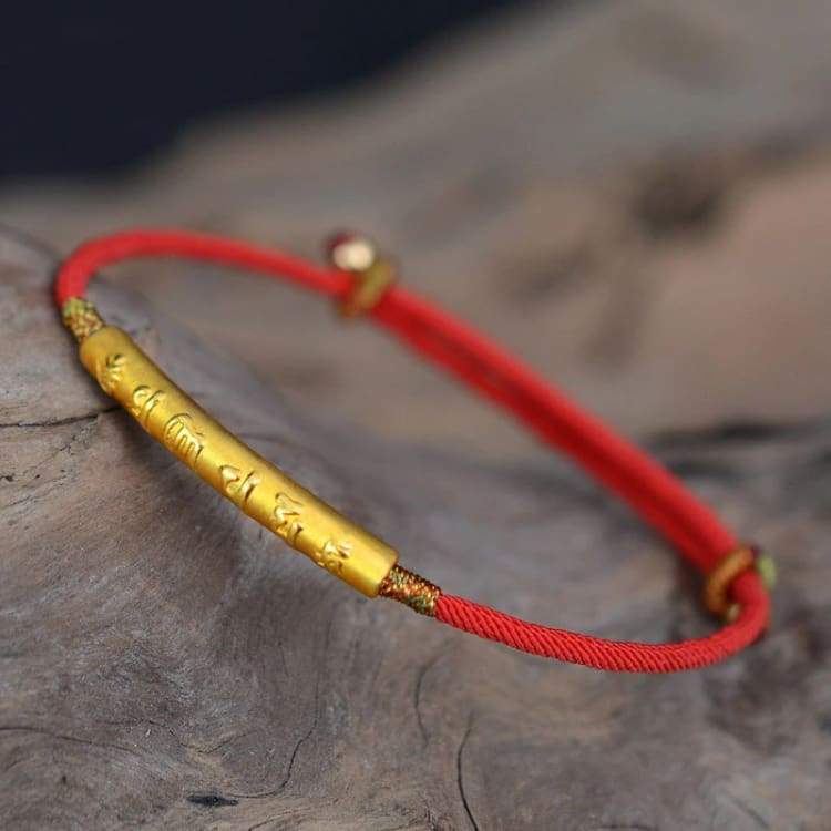 Bracelet tressé des 6 mots - Bracelet