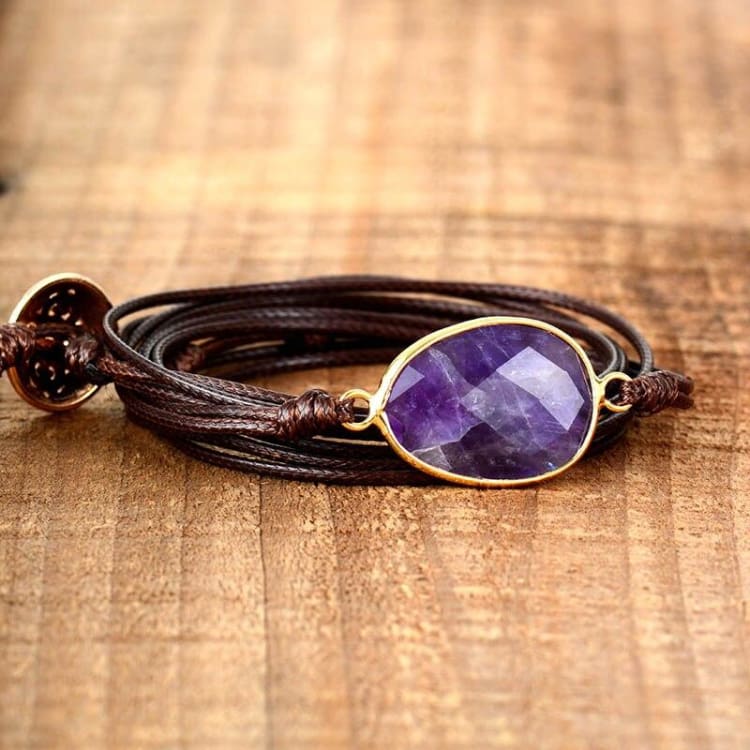 Bracelet de la Paix intérieure en Améthyste - Bracelets  Améthyste