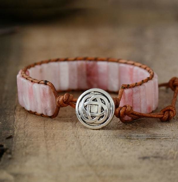 Bracelet de la Tendresse en Quartz Rose - Bracelet en Quartz Rose