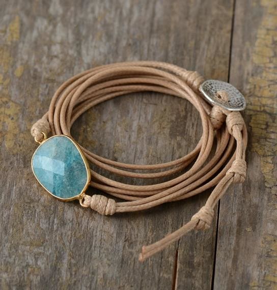 Bracelet de lAmitié en Amazonite - Bracelet Amazonite