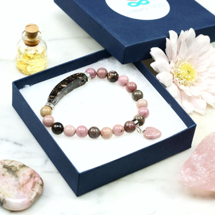 Bracelet de l’Amour Inconditionnel - Bracelet Rhodonite