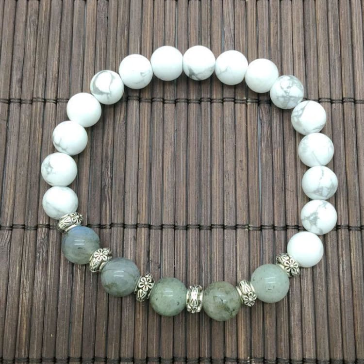 Bracelet De Laurore Boréale En Labradorite - Bracelet