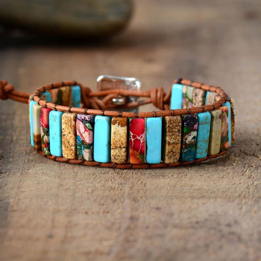 Bracelet dharmonie en turquoise - Bracelet