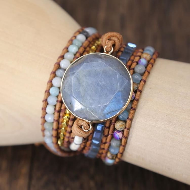 Bracelet de protection avec talisman en labradorite - Bracelets