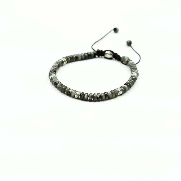 Bracelet de protection en Larvikite - Bracelet en pierre