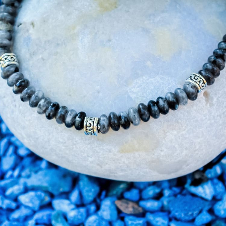 Bracelet de protection en Larvikite - Bracelet Larvikite