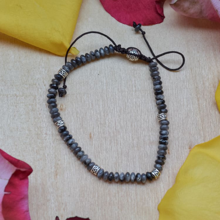 Bracelet de protection en Larvikite - Bracelet en Larvikite