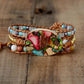 Bracelet d'équilibre en jaspe - Bracelet en pierre