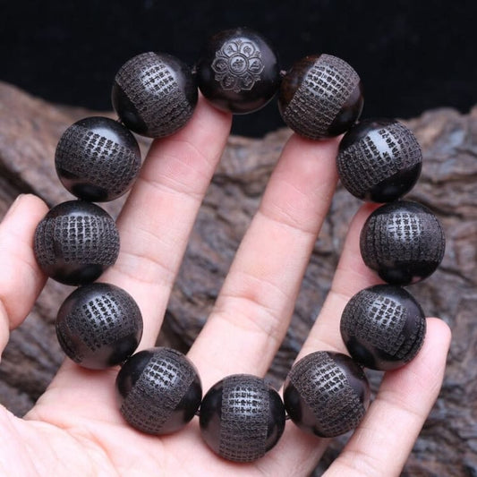 Bracelet des ancêtres en ébène - 20mm - bracelet
