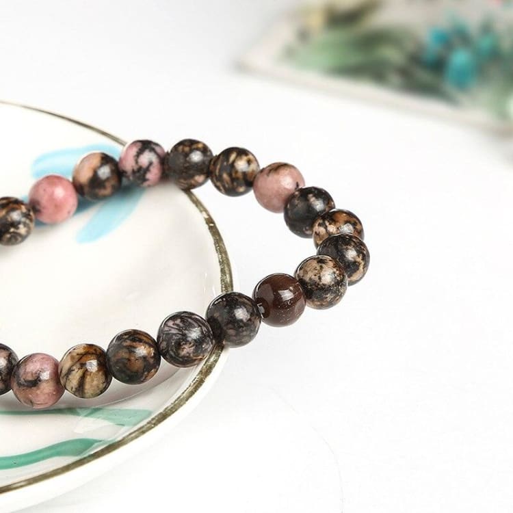 Bracelet ’Douceur’ en Rhodonite - bracelet en pierre