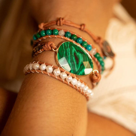 Bracelet du Changement en Malachite - Bracelet