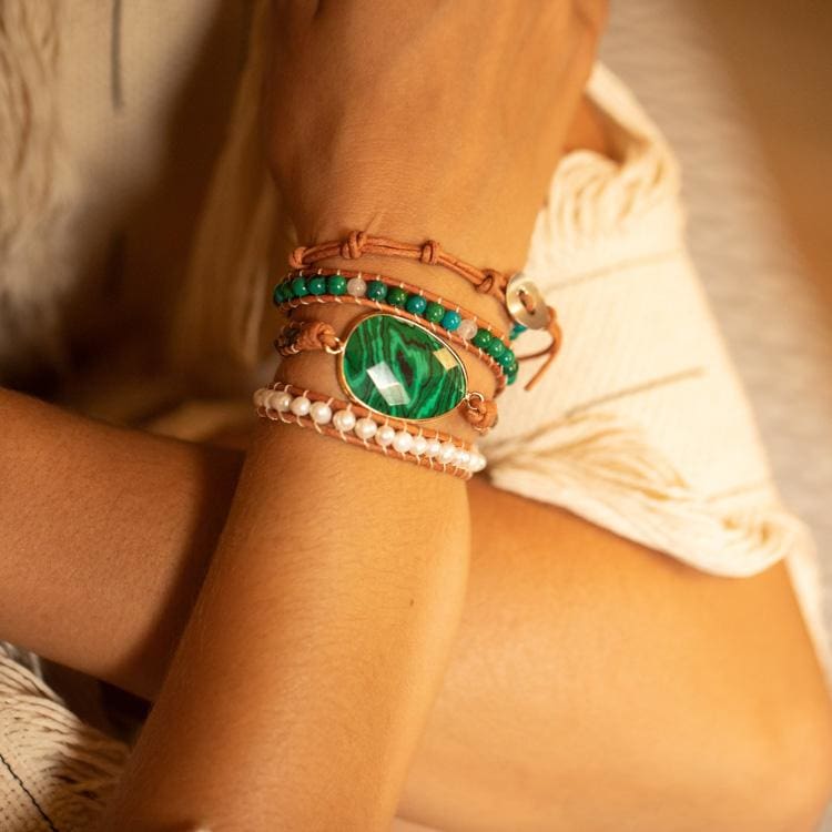 Bracelet du Changement en Malachite - Bracelet