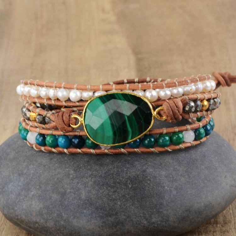 Bracelet du Changement en Malachite - Bracelet