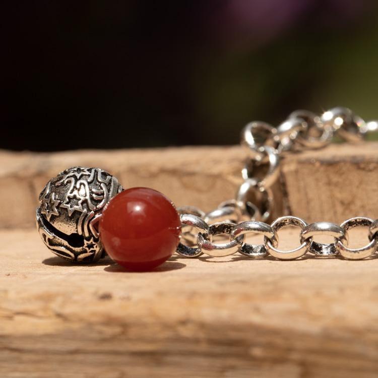 Bracelet du Grelot et Grenat rouge - Bracelet
