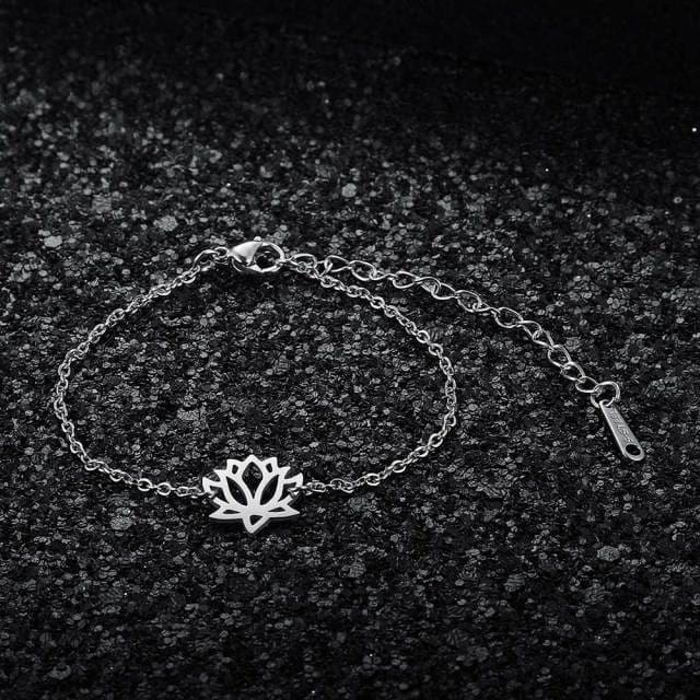 Bracelet du Lotus - Argenté - Bracelet