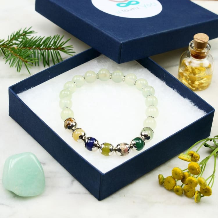 Bracelet du Lotus en Pierres Naturelles - bracelet