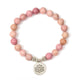 Bracelet Du Lotus En Rhodonite - 17Cm - Bracelet