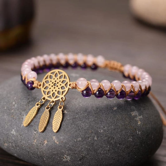Bracelet Capteur de rêves du Réconfort - Bracelet attrape rêves