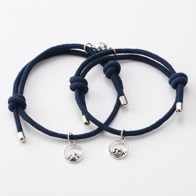 Bracelet Duo ’Par delà les Montagnes et les Océans’ - Bleus - bracelet