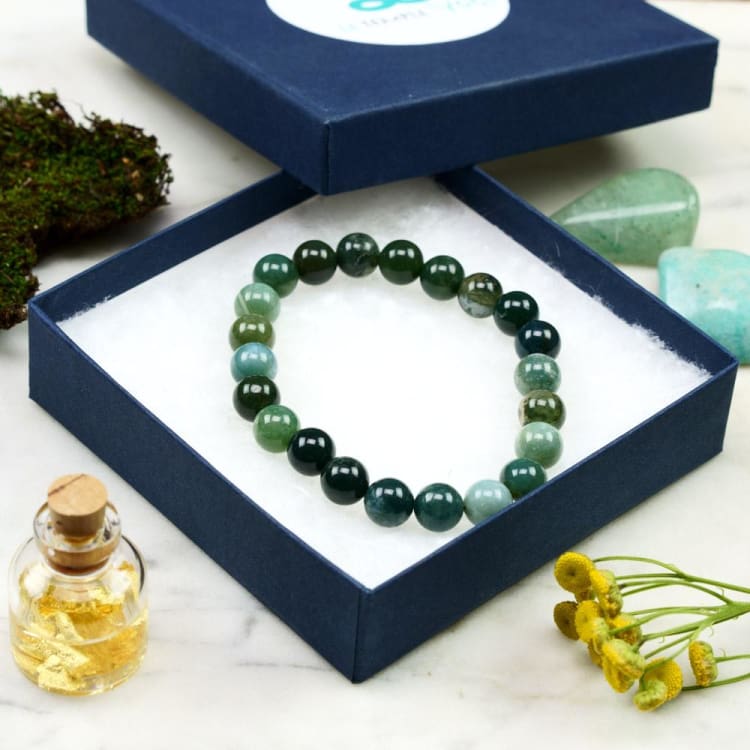 Bracelet en Agate Mousse - Bracelet