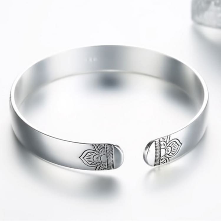 Bracelet en Argent de la Fleur de Lotus - Bracelet