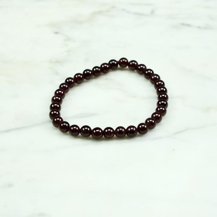 Bracelet en fines perles de Grenat Rouge - Bracelet
