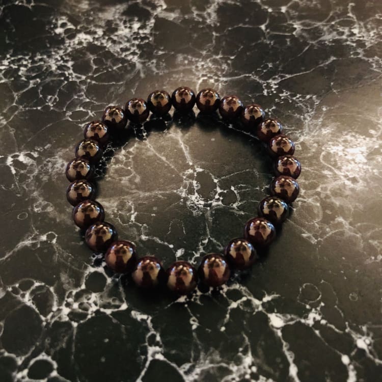 Bracelet En Grenat Rouge - Bracelet