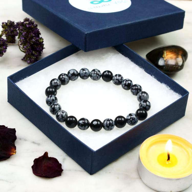 Bracelet en Jaspe Feuille d’Argent - Bracelet